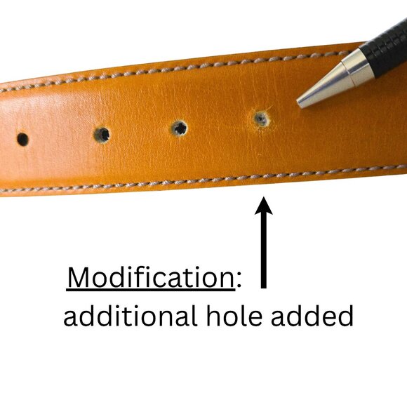 Auth GUCCI Gold G-Logo Studded Buckle Belt BUTTERSCOTCH Waist/Hip Size 95/38 - Picture 16 of 16